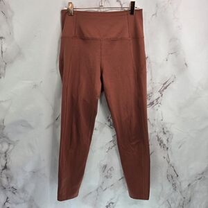 Girlfriend Collective Leggings Womens Medium Terracotta Clay Antler Crop 7/8